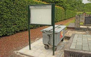 Vitrine Bord Informatie Begraafplaats