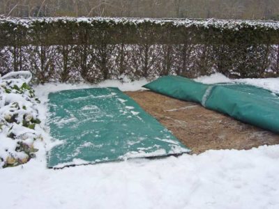 Vorst Afdekdeken Voorkomt Bevriezen Begraafplaats